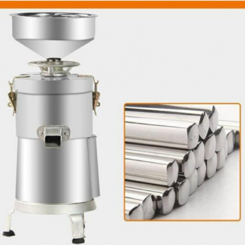 Machine de tofu de lait de soja de broyage frais de séparation de boue de grande capacité de raffineur d'acier inoxydable de ménage de 125 / 1500W, prise de CN (argent) SH102A935-08