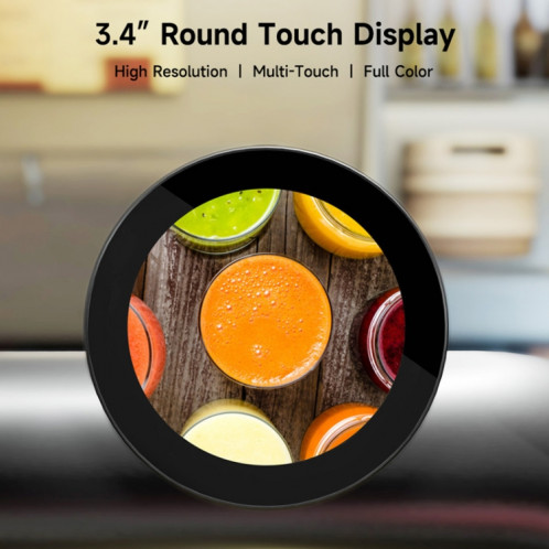 Écran tactile rond Waveshare 3,4 pouces DSI, 800 × 800, IPS, tactile 10 points SW4797744-011
