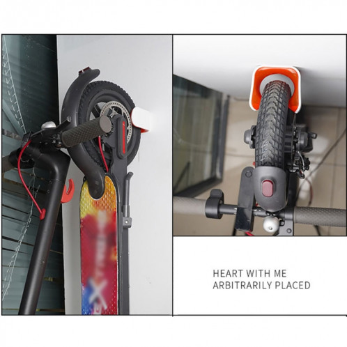 Support mural de stationnement créatif pour scooter électrique pour Xiaomi ES1 / ES2 / ES4 (rose) SH701C427-08