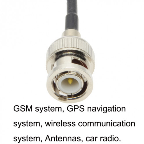 Câble adaptateur coaxial BNC femelle avec cercle étanche vers BNC mâle RG58, longueur du câble : 1,5 m. SH450334-05