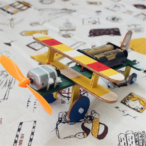 Technologie des enfants petite production bricolage modèle d'avion de taxi électrique matériaux faits à la main jouets d'enseignement SH5822565-05