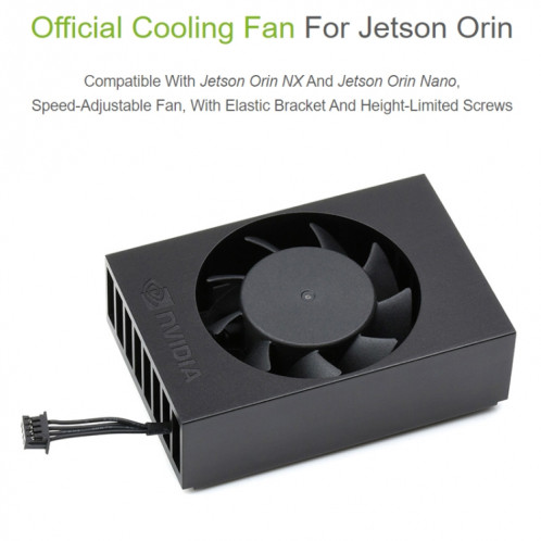 Pour Jetson Orin Waveshare 24076 Vitesse du ventilateur de refroidissement réglable (noir) SW201A1264-07