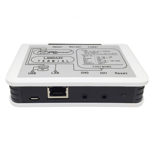 PCSENSOR LAN563V Type de réseau Détection de tension de tension Téléote de surveillance du téléphone Fiche de données SP2885538-06