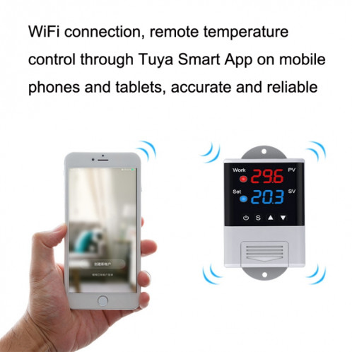 DTC-1201 Capteur NTC WiFi Intelligent Aquarium Fish Tank Hatch Central Air Conditioning Temperature Controller SH32011767-010