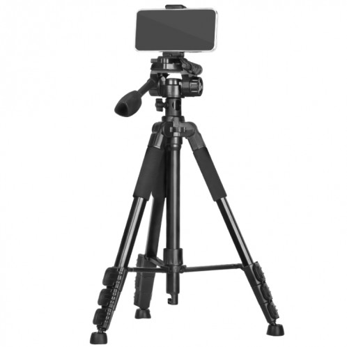 QingZhuangShiDai Q111H Trépied de photographie pour appareil photo de téléphone portable en alliage d'aluminium (noir) SQ201A1698-06