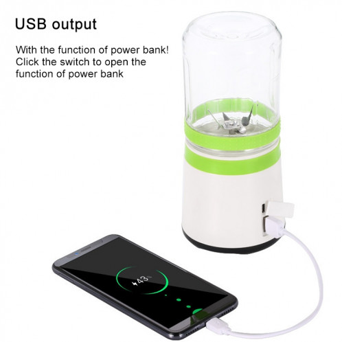 Mini tasse de jus de presse-fruits portative de chargement USB électrique à six feuilles (rouge) SH101A836-07
