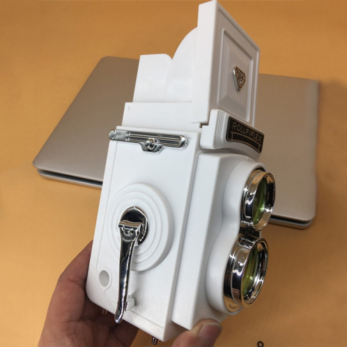 Modèle de caméra double reflex Accessoires de caméra rétro Décorations Modèle de caméra portable (Blanc (Original)) SH101B417-05