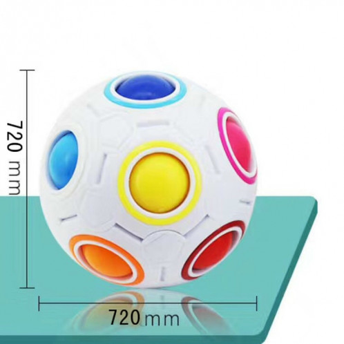 Magic Rainbow Ball Édition Lumineuse Formation Main Cerveau Coordination Fun Cube Jouet Enfants (Bleu Lumineux) SH201A1572-06