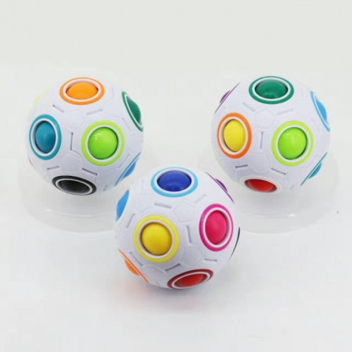 Magic Rainbow Ball Édition Lumineuse Formation Main Cerveau Coordination Fun Cube Enfants Jouet (Vert Lumineux) SH201B1937-06