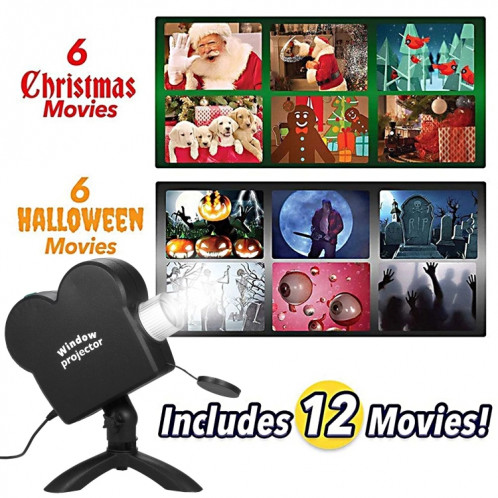 Projecteur laser de Noël Halloween Mini projecteur de cinéma maison, Type de prise: Prise UE SH4903742-06