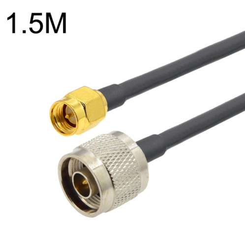 Câble adaptateur coaxial SMA mâle vers N mâle RG58, longueur du câble : 1,5 m. SH64031939-04