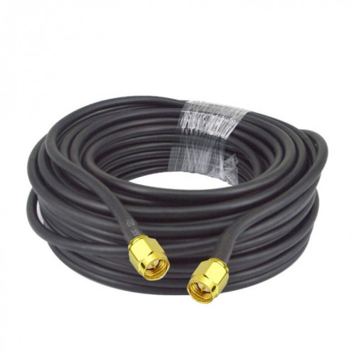 Câble adaptateur coaxial SMA mâle vers SMA mâle RG58, longueur du câble : 10 m. SH9306928-04