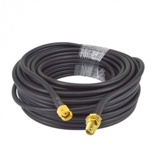 Câble adaptateur coaxial SMA femelle vers RP-SMA mâle RG58, longueur du câble : 10 m. SH4006175-04