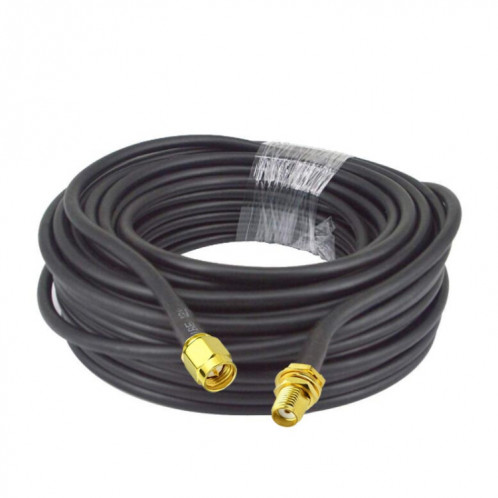 Câble adaptateur coaxial SMA mâle vers SMA femelle RG58, longueur du câble : 10 m. SH47061026-04
