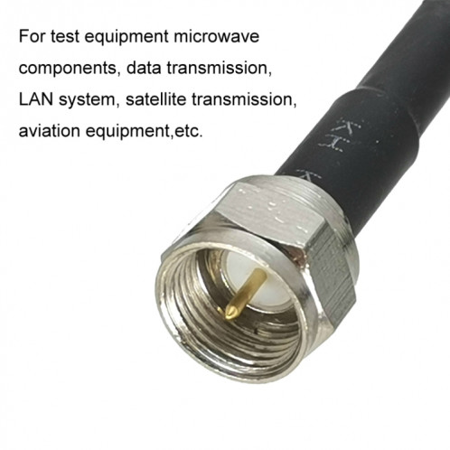 Câble adaptateur coaxial SMA mâle vers F TV mâle RG58, longueur du câble : 5 m. SH50051850-05