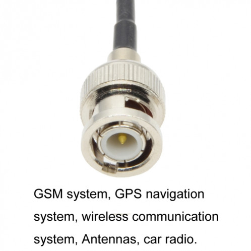 Câble adaptateur coaxial BNC mâle vers BNC mâle RG58, longueur du câble : 5 m. SH58051320-05