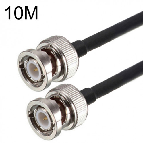 Câble adaptateur coaxial BNC mâle vers BNC mâle RG58, longueur du câble : 10 m. SH58061589-05