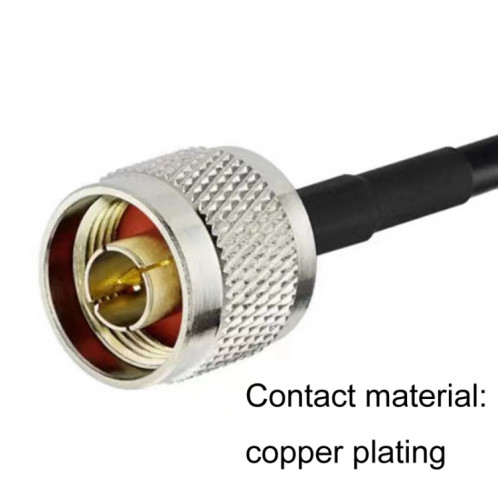 Câble adaptateur coaxial N mâle vers N mâle RG58, longueur du câble : 0,5 m. SH5901994-04