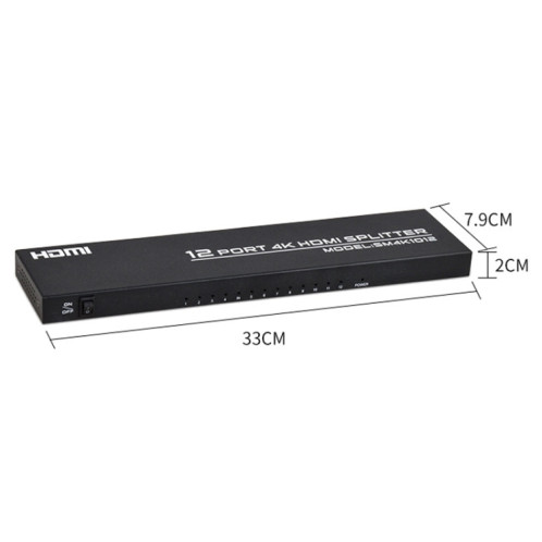 FJGEAR FJ-SM1012 Répartiteur audio et vidéo HDMI 4K HD 1 entrée 12 sorties 30 Hz, type de prise : prise américaine SF72011938-07