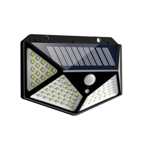 1 PCS 100 LED Patio extérieur Applique murale à induction solaire Balcon réglable Éclairage de jardin Petit réverbère SH30011122-010