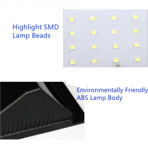1 PCS 100 LED Patio extérieur Applique murale à induction solaire Balcon réglable Éclairage de jardin Petit réverbère SH30011122-010
