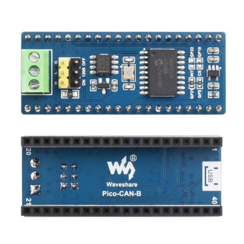 Partage d'ondes pour le module de bus CAN Raspberry Pi Pico (B), permettant une communication longue portée via SPI, 23775 SW41191219-05
