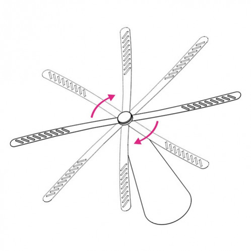 Ventilateur multifonctionnel à lame de ventilateur attrape-mouches automatique ventilateur anti-moustiques, taille: 9x9x25cm (or) SH701J929-07