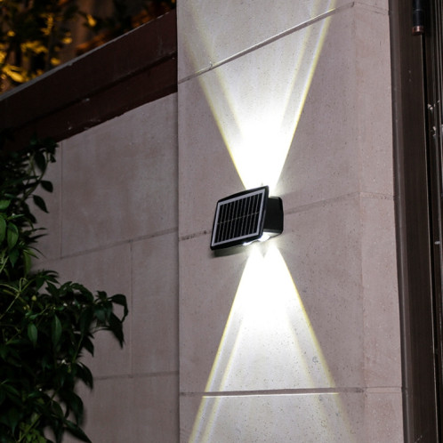 Applique solaire 4LED extérieure étanche haut et bas projecteurs à deux têtes (lumière blanche) SH901A259-06
