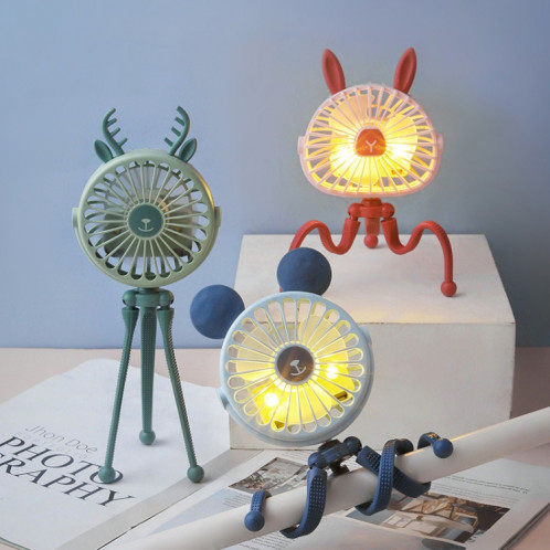 Mini poulpe night lumière ventilateur enfants mignon bébé chariot portable usb chargement ventilateur de style aléatoire SH72311418-06