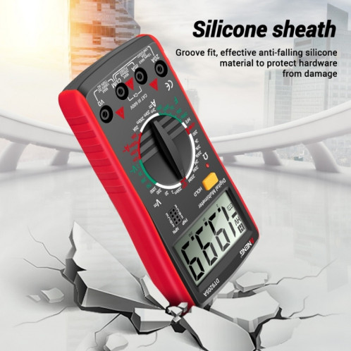 Multimètre numérique intelligent de haute précision ANENG Automatique, modèle: clé de maintien DT9205A (rouge) SA501B1762-07