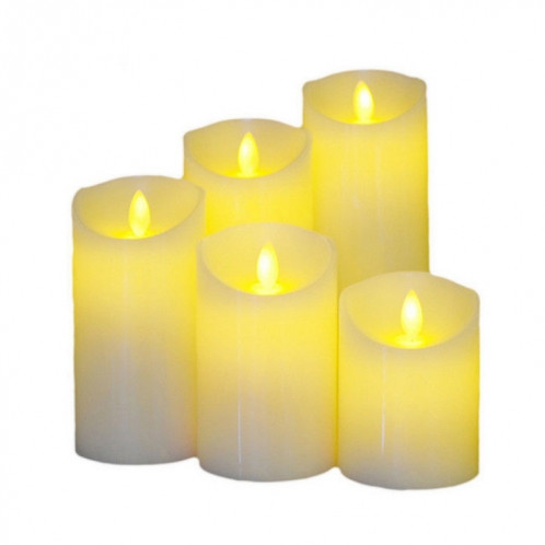 LED bougie électronique anniversaire mariage décoration de la maison accessoires bougeoir, rechargeable, taille: 7,5 x 20 cm SH0205417-08