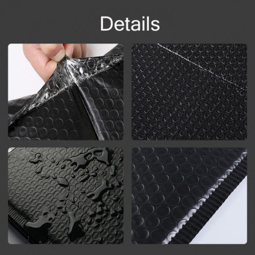 50 PCS Black Co-extrusion Film Bubble Sac Logistique Packaging Sac antichoc couleur Sac Express, Taille: 20x28 + 4cm SH9603809-05