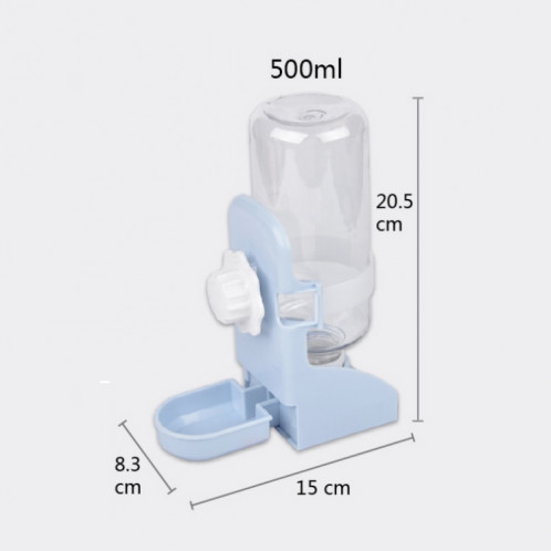 Distributeur d'eau automatique pour chat et chien de 500 ml (blanc) SH101C140-08