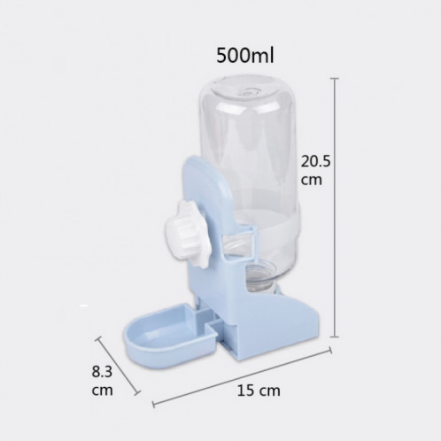 Distributeur d'eau automatique pour chat et chien de 500 ml (blanc) SH101C140-08