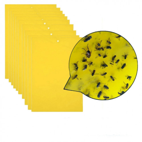 10 paquets Double face Stick Insect Board Conseil jaune Melon Fruit Fly Trap Board SH25001110-06