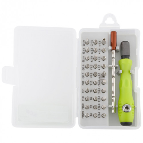 Outil de réparation de démontage de téléphone portable en acier CRV 32 en 1 Jeu de tournevis combinés multifonction (gris vert) SH201B960-013