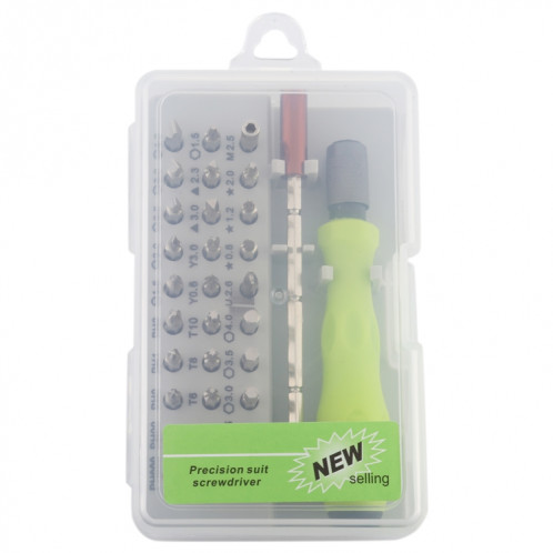 Outil de réparation de démontage de téléphone portable en acier CRV 32 en 1 Jeu de tournevis combinés multifonction (gris vert) SH201B960-013