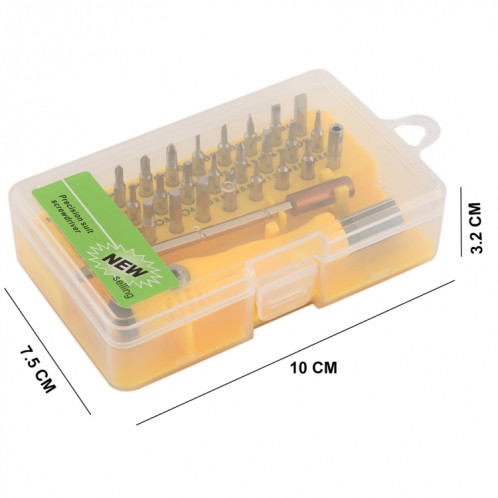 Outil de réparation de démontage de téléphone portable en acier CRV 32 en 1 Jeu de tournevis combinés multifonction (gris vert) SH201B960-013