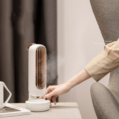 Ventilateur de tour d'humidification rétro Ventilateur sans feuilles USB Ventilateur de refroidissement à eau Humidification Ventilateur de bureau Refroidisseur (blanc) SH201A1059-06