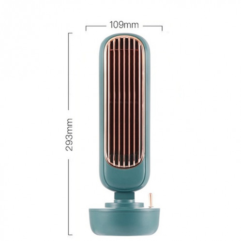 Ventilateur de tour d'humidification rétro Ventilateur sans feuilles USB Ventilateur de refroidissement à eau Humidification Ventilateur de bureau Refroidisseur (blanc) SH201A1059-06