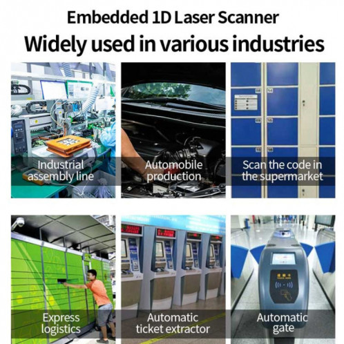 Evawgib DL-X720 Red Light 1D Barcode Scanning Recognition Engine, Interface: USB SE76011341-07