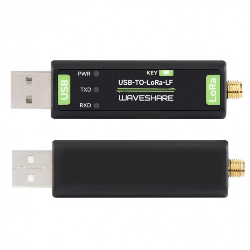 2 pièces Waveshare 24513 Module de transfert de données USB vers LoRa basé sur la Version SX1262 LF utilisant l'oscillateur à cristal TCXO SW7701968-015