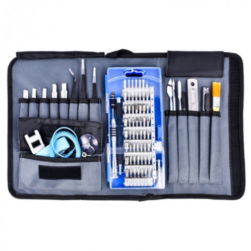 Sac en tissu portable Démontage de téléphone portable Outil de maintenance Outil combiné multifonction Ensemble de tournevis (bleu) SH301D686-013