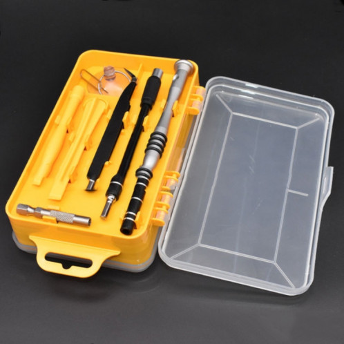 110 en 1 montre outil de maintenance de démontage de téléphone portable jeu de tournevis en acier au chrome vanadium multifonction (jaune) SH001A363-014