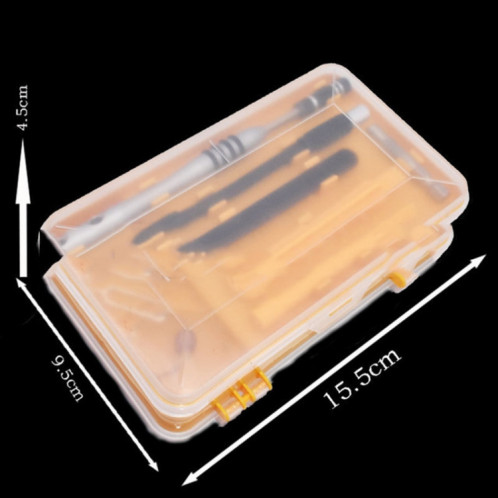 110 en 1 montre outil de maintenance de démontage de téléphone portable jeu de tournevis en acier au chrome vanadium multifonction (jaune) SH001A363-014