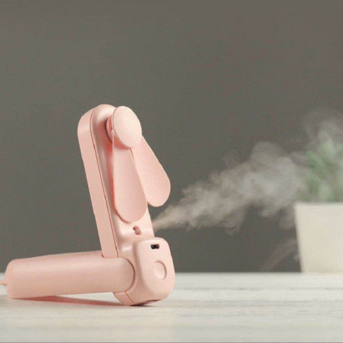 Mini ventilateur électrique portatif multifonction pliable de ventilateur de pulvérisation (fille rose) SH301B1670-07
