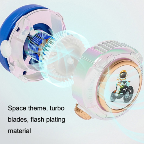 MD666-3 Cartoon Space Capsule Mini ventilateur de cou suspendu sans lame portable (rose) SH901B502-08