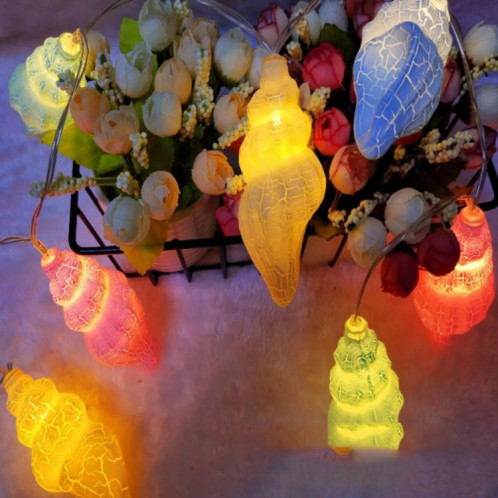 2m 20 LED Petite Conque Creative LED Guirlande Lumineuse Maison Chambre Décoration De Vacances (Lumière Blanc Chaud) SH702A1113-07