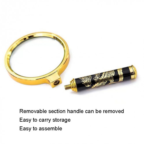 Loupe portative pour livres de lecture pour personnes âgées 2 pièces, diamètre : 90 mm (poignée non amovible) SH504A165-07