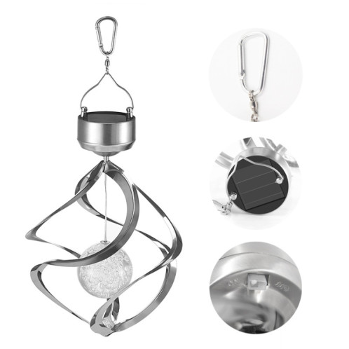 Lampe solaire de carillon de vent extérieur lampe suspendue de décoration de jardin imperméable SH72051785-07